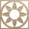 Ekena Millwork Blume Wood Fretwork Pierced Ceiling Medallion, Red Oak, 40"OD x 13 7/8"ID x 3/8"T CMWP40X40X0375BLRO - alternate 1